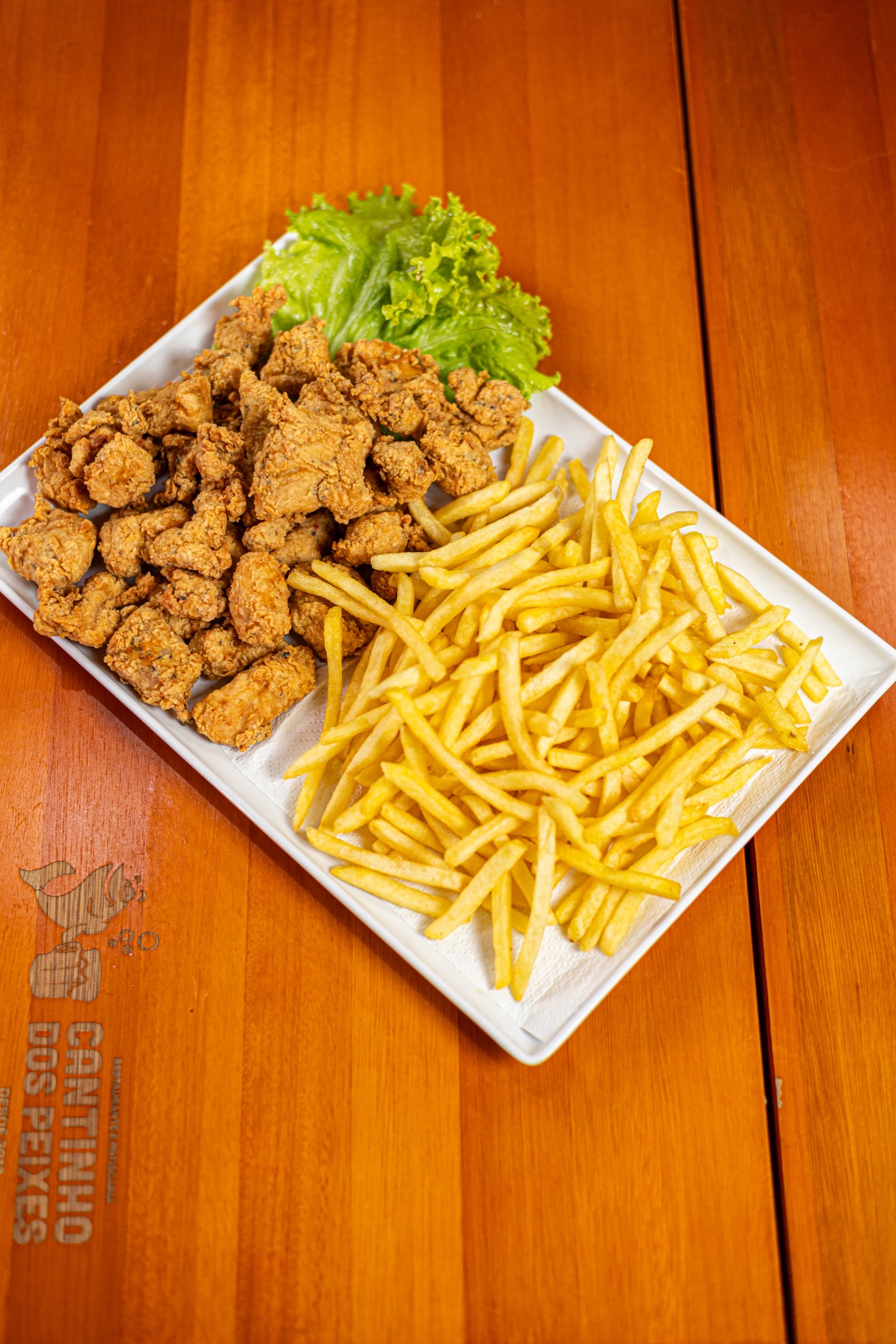 Peixe frito com batata